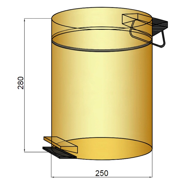 Ведро для мусора Boheme Medici 10630-B