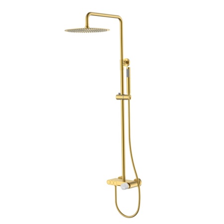 Стойка для душа STICK MATT GOLD MARBLE GREY 128-MG-MR-GR