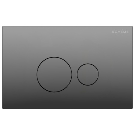 Кнопка для инсталляции Boheme, пластик Shine Gun Metal 668-SGM