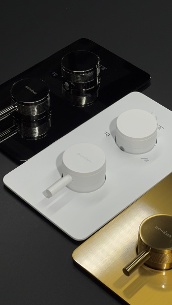 Встраиваемый термостат Boheme Cell 134-3-SGM на 3 источника