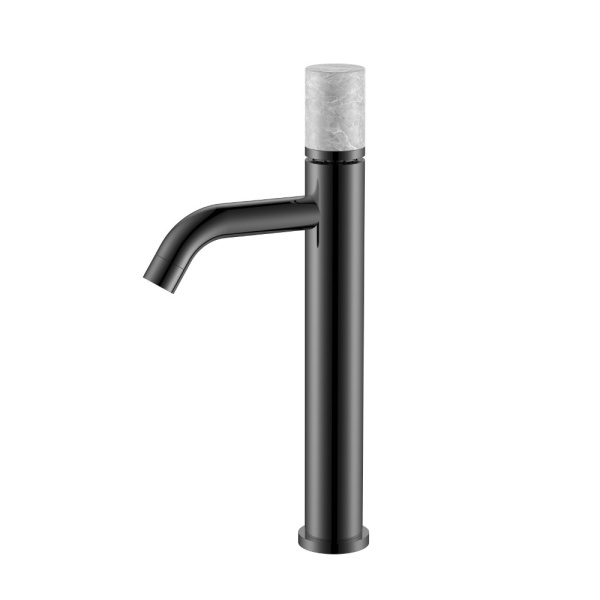 Смеситель STICK для умыв. выс. SHINE GUN METAL MARBLE GREY 122-SGM-MR-GR