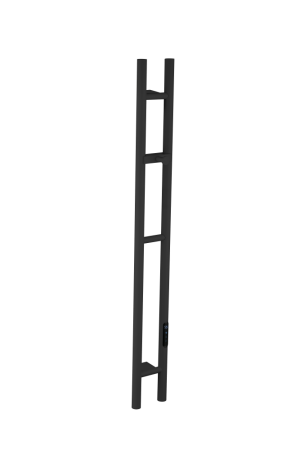 Полотенцесушитель электрический 2-трубы круглый BLACK 729-B