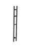 Полотенцесушитель электрический 2-трубы круглый BLACK 729-B