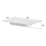 Раковина моноблок VOI 80см STONE FINISH CASHMERE 786-080-SF-C без отв.