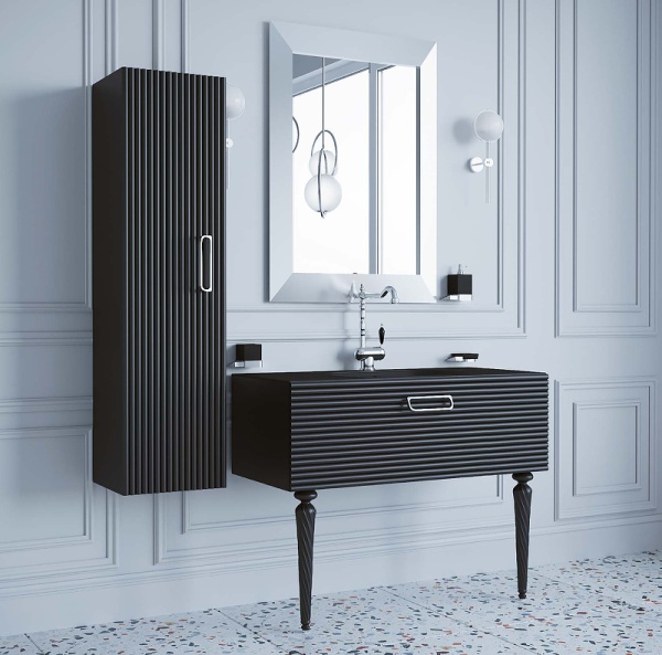 Тумба под раковину 100 см ArmadiArt Vallessi Avantgarde Linea 842-100-BCR