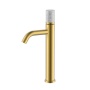 Смеситель STICK для умыв. выс. MATT GOLD MARBLE GREY 122-MG-MR-GR