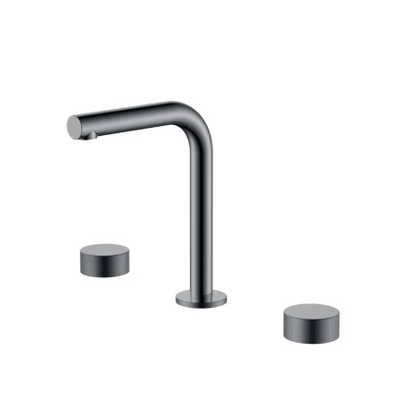 Смеситель на столешницу STICK LINEA на 3 отв. Gun Metal 152-SGM.2