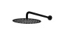 Верхний душ с кронштейном UNO Black 30cm  латунь 422-TOP-B