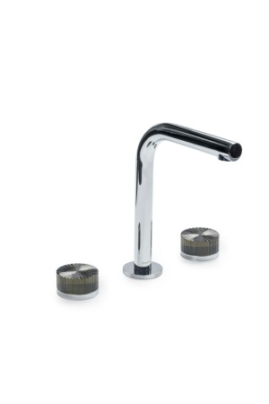 Смеситель из стены AURA на 3 отв. CHROME STELLA GREEN 152-CR-ST-GREEN