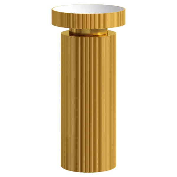 Раковина Ø40 см на пьедестале ArmadiArt Sole Corian 801-R-G+801-Base-R-G