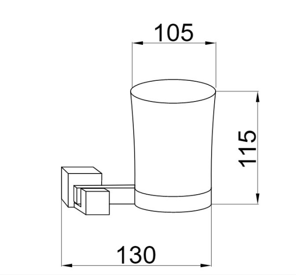 Стакан для зубных щеток Boheme Venturo 10304