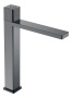 Смеситель автоматический для раковины высокий QUAD SHINE GUN METAL 159/2-SGM