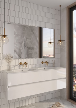 Тумба под раковину 140 см ArmadiArt Vallessi 837-140-W