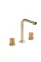 Смеситель из стены AURA на 3 отв. MATT GOLD ELEGANTE AMBER 152-MG-EL-AMBER