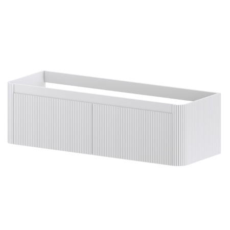 Тумба без раковины VOI рифл. 140см MATT WHITE 782-140-R-MW