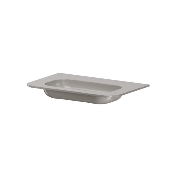Раковина моноблок VOI 80см STONE FINISH STONE GREY 786-080-SF-SG без отв.