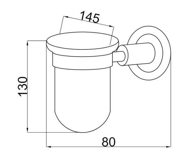 Стакан для зубных щеток Boheme Murano 10904-V-CR