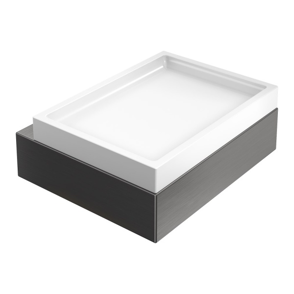 Мыльница настенная Qubic Gun Metal 10723-GM