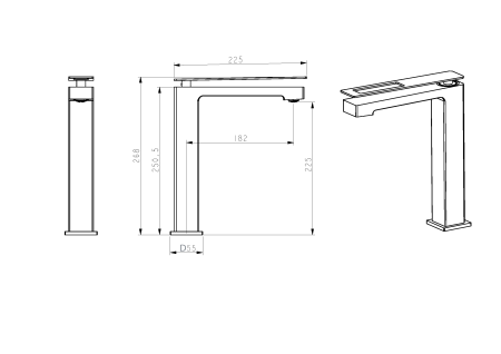 Смеситель для раковины Boheme Q 142-GG.2