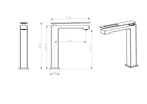 Смеситель для раковины Boheme Q 142-WG.2