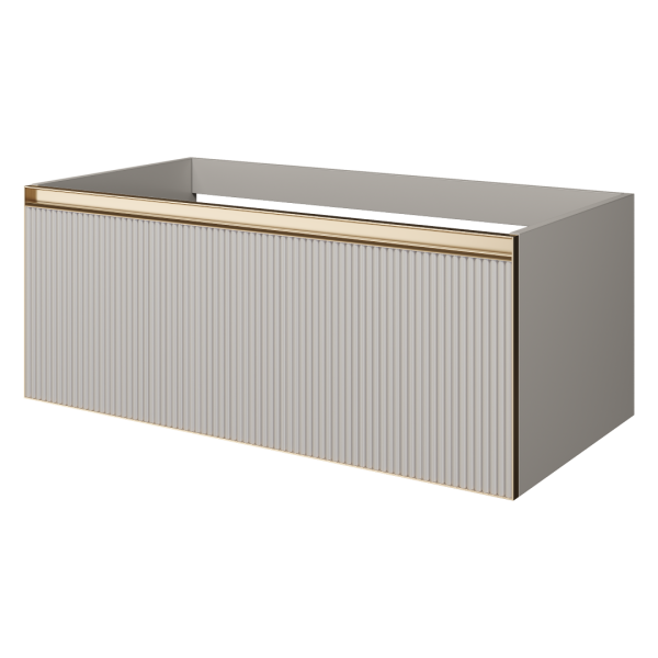 Тумба под раковину 100 см ArmadiArt Quatro 1 790-M1-100-CM-RIB-MG