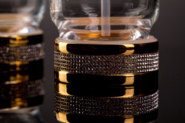 Настольный диспенсер ROYALE CRISTAL BLACK GOLD 10929-ROYALE-G-B