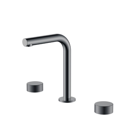 Смеситель на столешницу STICK на 3 отв. Gun Metal 152-SGM.4
