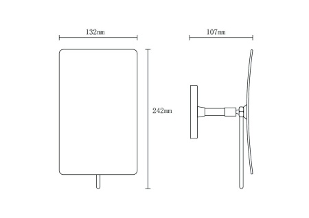 Зеркало косметическое Boheme Modern 506-G