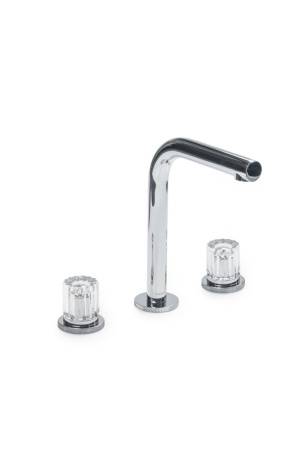Смеситель из стены AURA на 3 отв. CHROME ELEGANTE TRANSPARENT 152-CR-EL-TRNSP