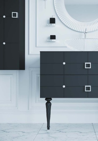 Тумба под раковину 80 см ArmadiArt Vallessi Avantgarde Piazza 841-080-BCR