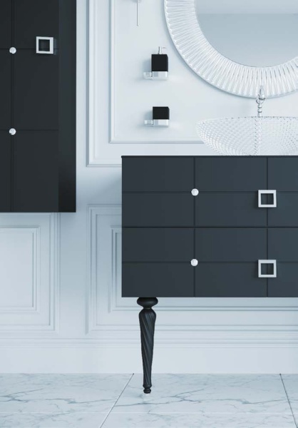 Тумба под раковину 80 см ArmadiArt Vallessi Avantgarde Piazza 841-080-BCR