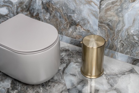 Ведро для мусора с вращающейся крышкой Matt Gold 10916-MG