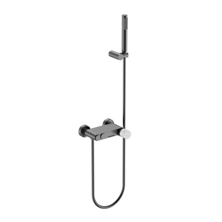 Смеситель STICK для ванны GUN METAL MARBLE GREY 123-GM-MR-GR