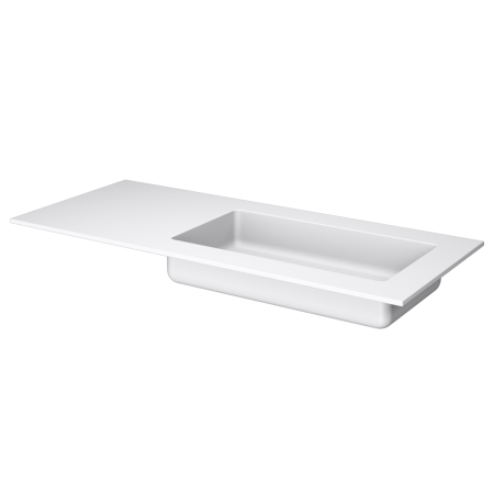 Раковина 121 см ArmadiArt Quatro 793-120-W-R продается только в комплекте с тумбой