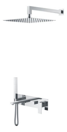 Встраиваемая душевая система Boheme Qubic 474-CR