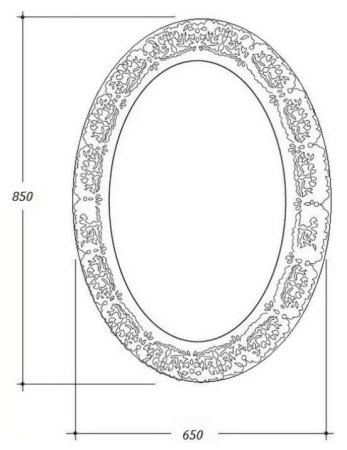 Зеркало 65х85 см ArmadiArt NeoArt 511-P