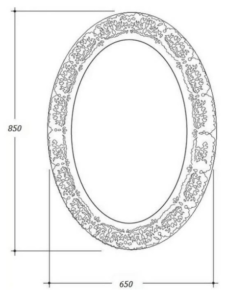 Зеркало 65х85 см ArmadiArt NeoArt 511-P
