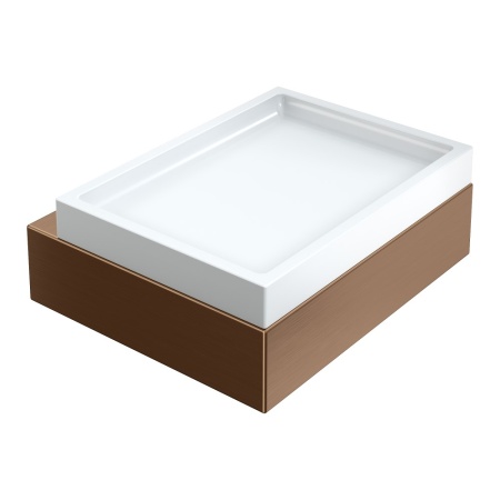 Мыльница настенная Qubic Brushed Bronze 10723-BRB