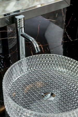 Раковина накладная хрустальная Ø39 см ArmadiArt NeoArt 817