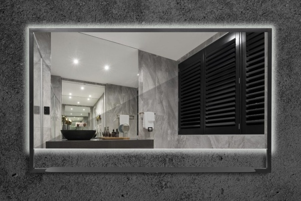 Зеркало с подсветкой и полочкой 100х80 см ArmadiArt Vallessi 552/2