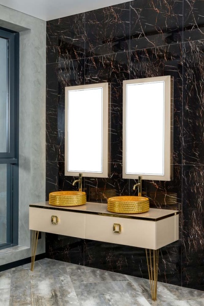 Столешница стекло 140см прямая Капучино (Lucido) 853-140-CP Lucido