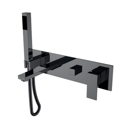 Смеситель для ванны Boheme Qubic 474-2-SGM