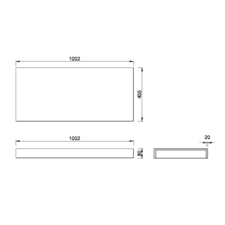 Столешница 100 см ArmadiArt Flat 869-100