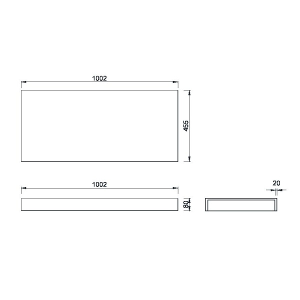 Столешница 100 см ArmadiArt Flat 869-100
