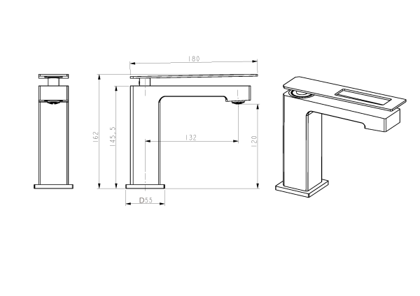 Смеситель для раковины Boheme Q 141-WG.2