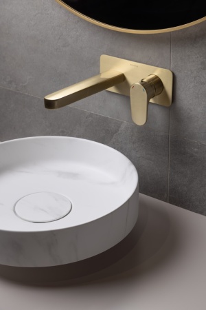 Раковина накладная Ø40 см ArmadiArt Sole Corian 801-CLCT