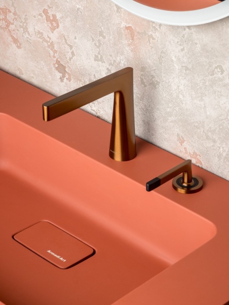 Смеситель Boheme Duo для раковины, 2х-позиционный COPPER BRUSHED 161-CB