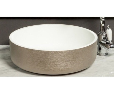 Раковина накладная Ø41,5 см ArmadiArt Sole Corian 819-SL