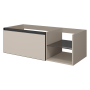 QUATRO 6 120см (80+40) тумба DAPHNE профиль ANTHRACITE c подсветкой 790-M6-120-D-A-LED