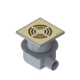 Душевой трап 10х10 см ArmadiArt Smart Design 984-10-G